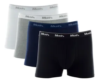 MLB 5202903800 Kit 4 Cueca Mash Boxer Masculina Box Algodo Macio Original JM