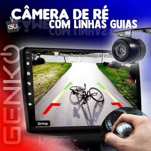 Multimídia Bluetooth Carplay Espelha Sem Fio Corolla 9p Kit