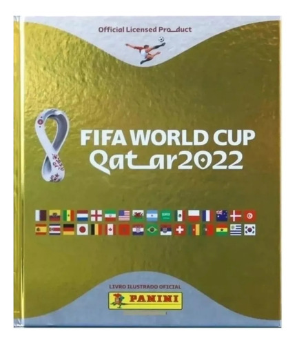 Copa 2022 Álbum Dourado Completo+kit Coca Cola E Atualização