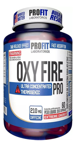 Quemador De Grasa Termogenico Oxy Fire Pro 60caps - Profit S