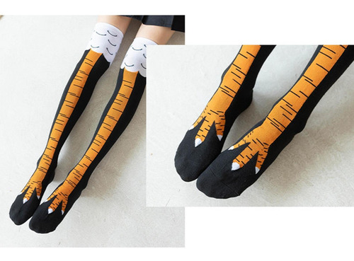 Calcetines Divertidos Con Patas De Pollo, Patrón De Patas