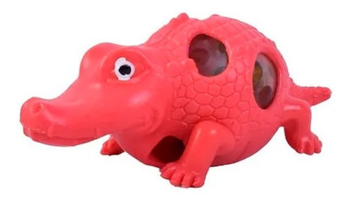 Imagen 2 de 2 de Squishy Cocodrilo Con Gel Antiestrés Souvenir Pelotitas X1