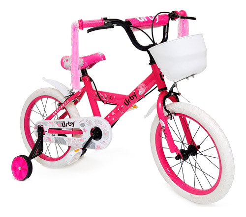 Bicicleta Infantil Rodado 16 Urby Bikes Con Rueditas 