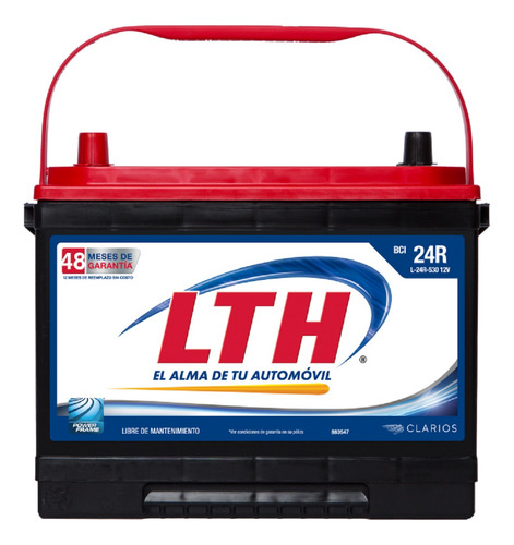 Pila De Carro Lth Modelo L-24-r-530. Entrega En Tepozotlán