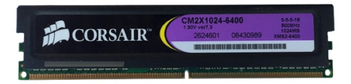 Memoria Ram Corsair Ddr2 1gb 800mhz 1.9v (Usado)