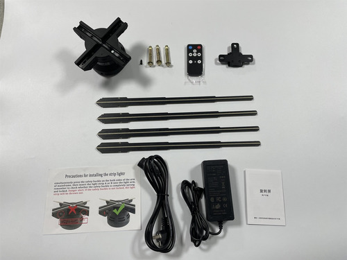 2 Pcs Actualice El Proyector Holográfico 3d Wifi De 80 Cm
