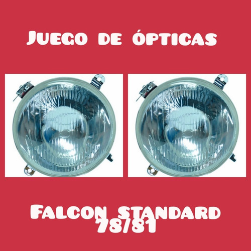 Juego De  Ópticas Para  Ford Falcon Standard 78/81