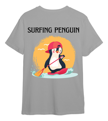 Remera Surfing Penguin Waved Edición Limitada