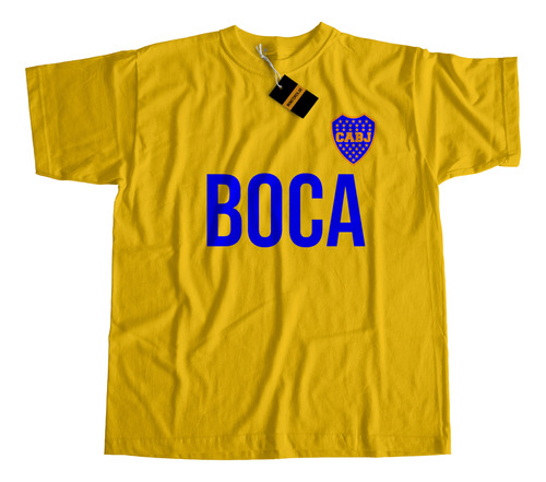 Remera Boca Juniors  T/talles 100% Algodon Futbol Argentino