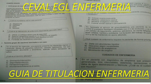 Guía Para El Examen De Titulación De Enfermeria