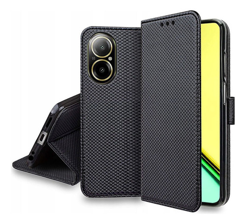 Z For Realme C67 4g Wallet Flip Stand Card Slot Case+lanyard