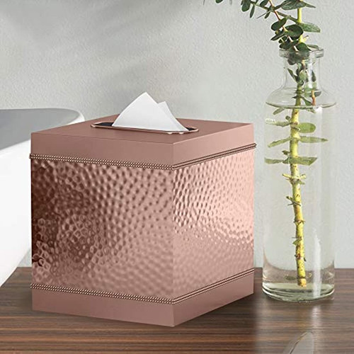 Caja Para Pañuelos De Tela Color Marrón Marca Pyle