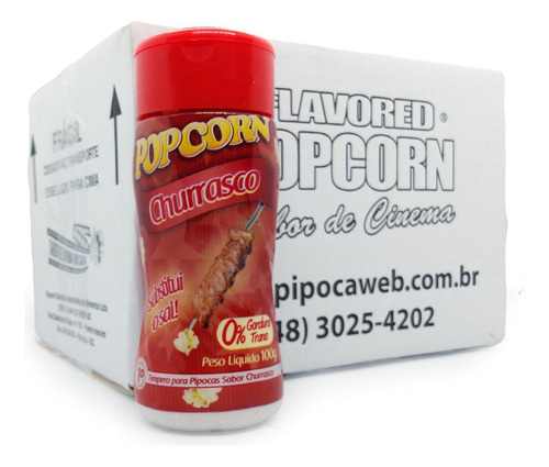 Temperos Para Pipoca Cx 12 Un - Churrasco E Picanha