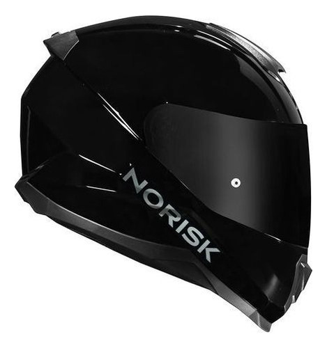 Capacete Moto Norisk Razor Preto Brilho Masculino Feminino Desenho Monocolor Tamanho do capacete 58