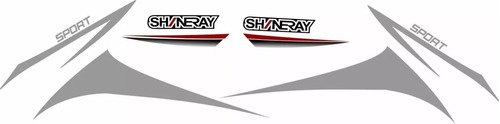 Faixas Da Frente Shineray Jet 49cc - Moto Preta