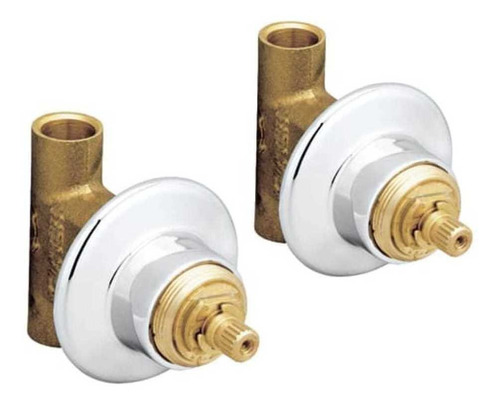 E-61-ll Helvex Juego Válvulas Regadera Ceramico Soldar Cromo