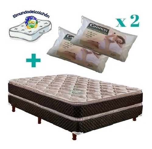 Imagen 1 de 7 de Sommier Cannon Exclusive Pillow Top 2 1/2 29 Cm 190x140