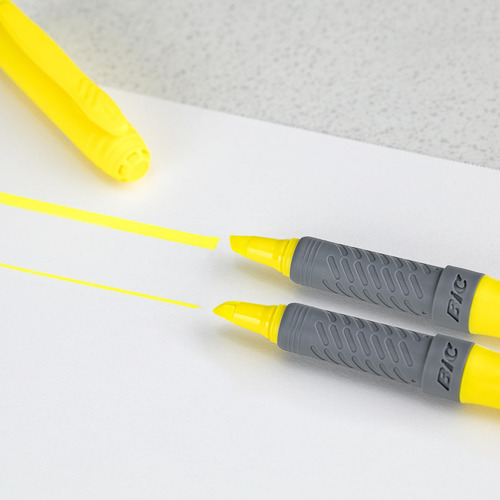 Resaltador Punta Cincel Brite Liner Grip 5 Colores Surtidos