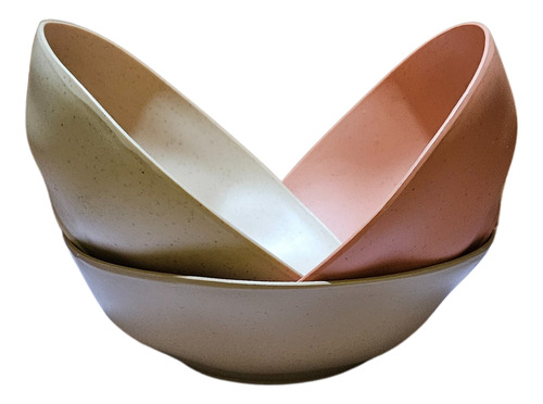Kit Bowl Cumbuca Bambu Organico Com 3 Unidades