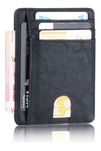 Billetera Compacta Delgada Anti clonaci n Rfid