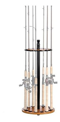 Fishing 16 Rod Round Floor Rack Cv