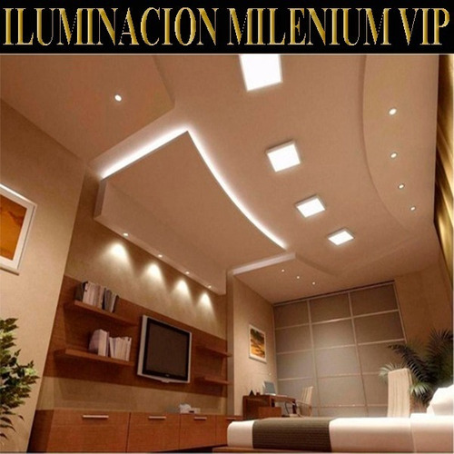 Panel Lampara Led Gypsum Empotrable 3w 6w 12w 18w 24w Garant