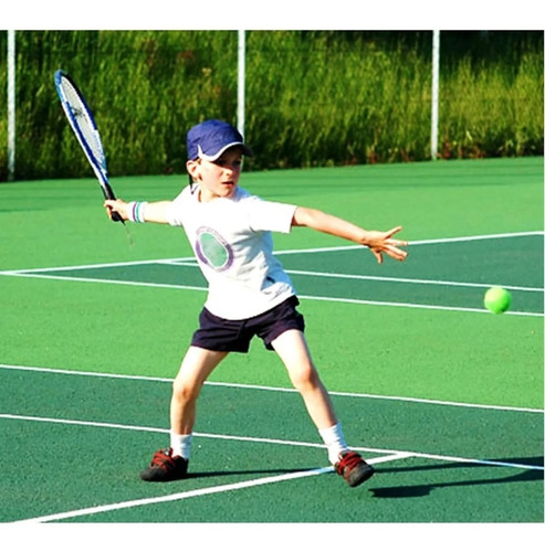 Imagen 4 de 8 de Set 2 Raquetas De Tenis Mas Pelota Funda Para Niños Deportes