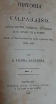 Comprar Vicuña Mackenna Historia Valparaíso Grabados 1869