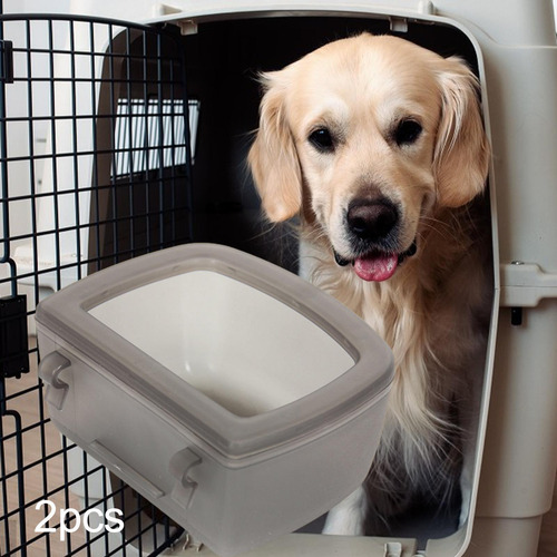3 X 2x Cuencos Para Jaula Para Perros, Cuenco Para Beber