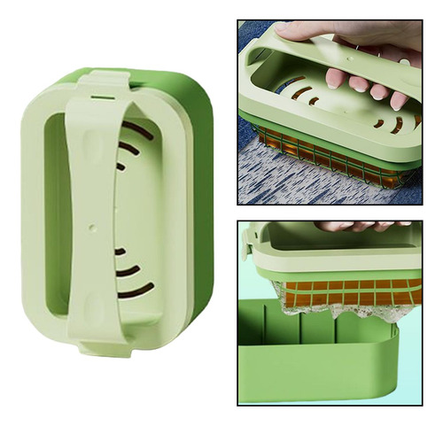 4 Caja De Jabón Espumoso Contenedor De Almacenamiento De