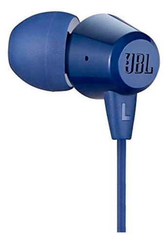 Auriculares Jbl Con Cable- Microfono Headphones C50hi Azul