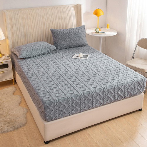 Sábana Bajera Elástica Fundas De Cama De Felpa Funda Protect
