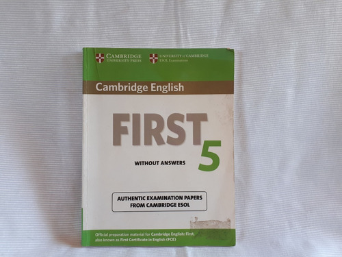 First 5 Without Answers Cambridge University Press