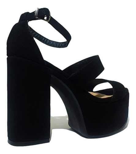 Imagen 4 de 6 de Sandalias Dana Gamuza Negro