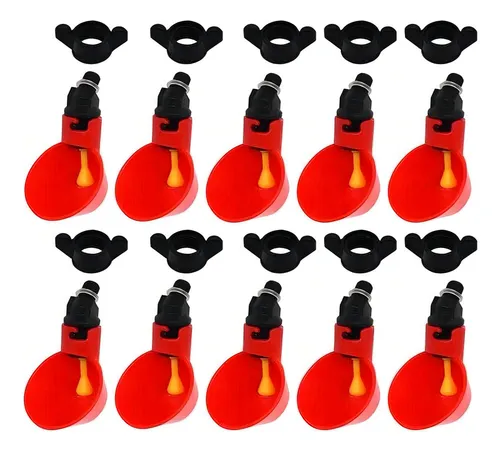 comprar 10 Bebedouro Automático Copinho Copo Bebedor Aves Frangos