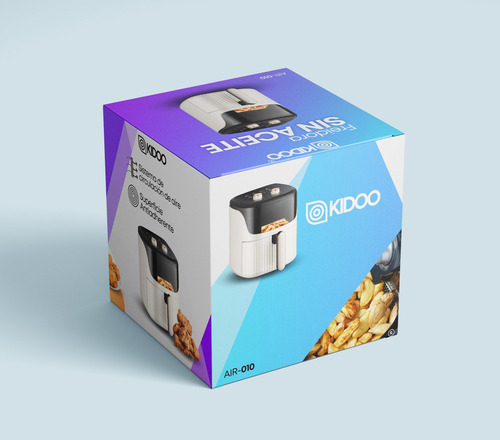 Kidoo AIR010 220V Freidora Sin Aceite Airfryer Saludable 1200w 5.5 Lts