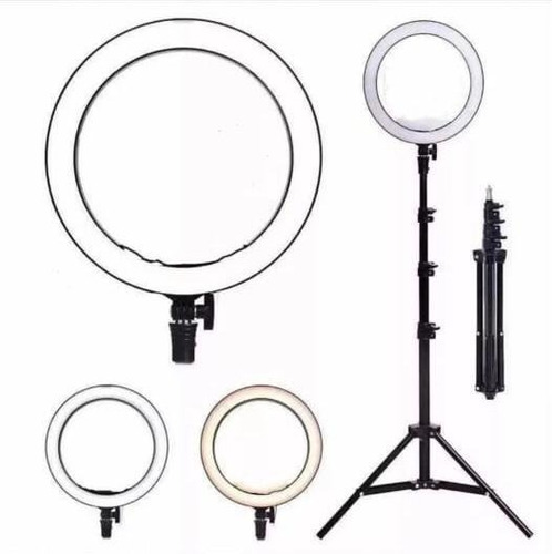 Ring Light 26cm Iluminador Portátil C Tripé Grande E Sup Cel