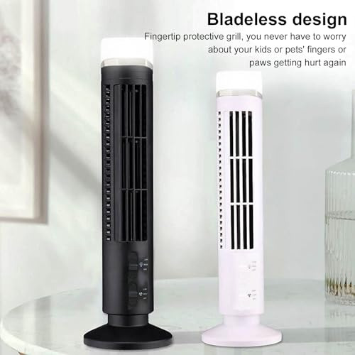Ventilador De Torre Sin Aspas Oscilante 90 Grados Portátil Y