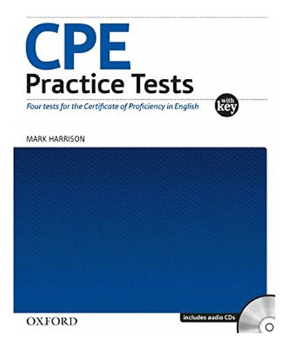 Libro Cpe Practice Tests Key And Cd Pack De Harrison, Mark O