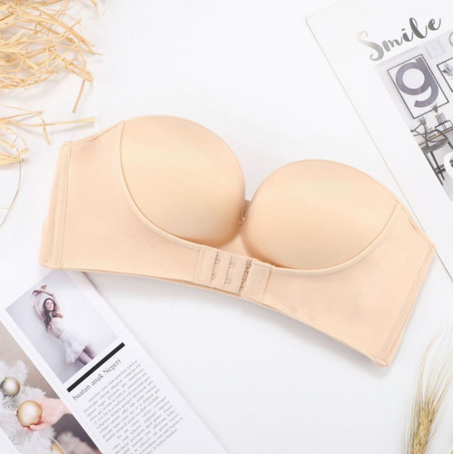 Brasier Push Up Strapless Sin Tirantes Invisible Bra Cómodo