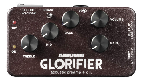 Amumu Glorifier Preamplificador De Guitarra Acstica Di, Caja