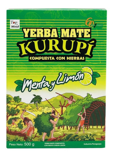 Imagem 4 de 5 de Erva Mate Tereré Menta E Limão 500g Gramas Original - Kurupí