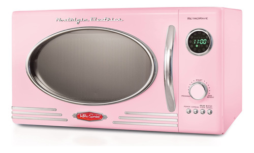 Horno Microondas Retro Nostalgia 800w - Rosa