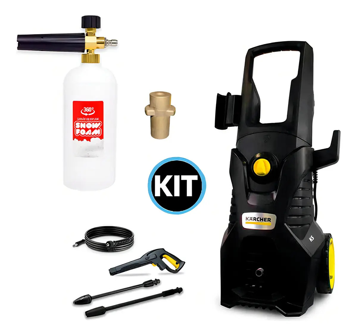 Kit de lavadora De Alta Pressao Kärcher K5 Cor Negro