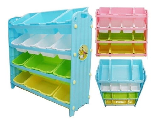 Estante Bau Porta Brinquedos Organizador Gavetas Infantil