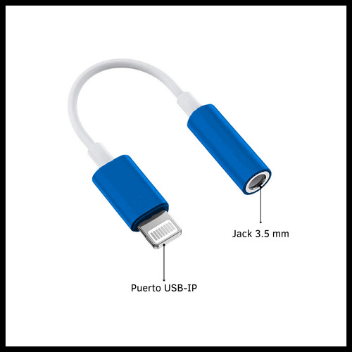 Adaptador Audio Dinax Compatible Con iPhone A Plug 3.5mm - Auriculares