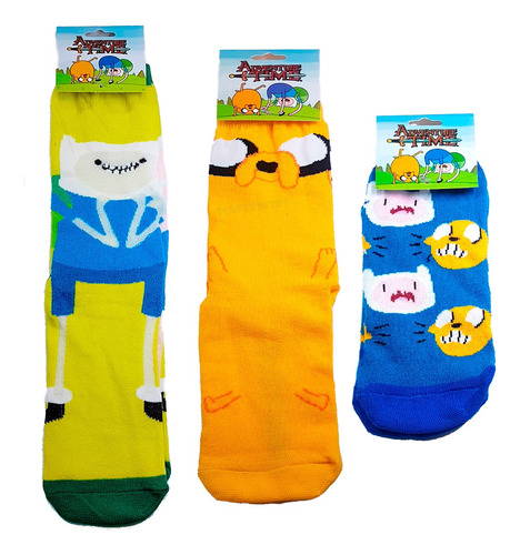 Pack X3 Medias Adventure Time Licencia Oficial Finn Jake