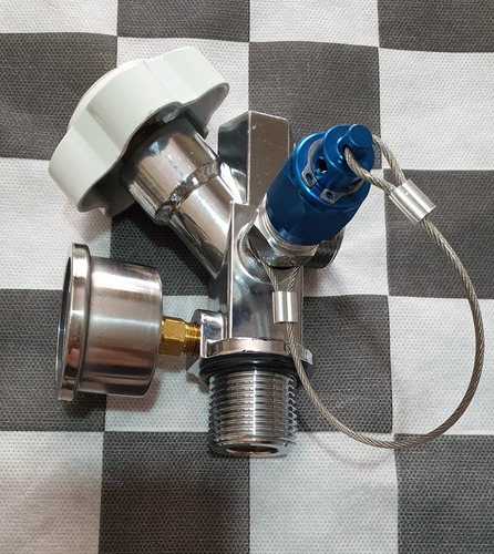 Válvula Cilindro Nitro Nos Super Hi-flo 10 15 20lbs Manômetr
