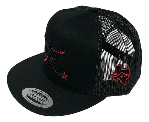 Gorras Yupoong Diseño Vaquero Bordado Frontal Y Lateral 3d Texas/ranch-01 Ajustable Bordado 3d