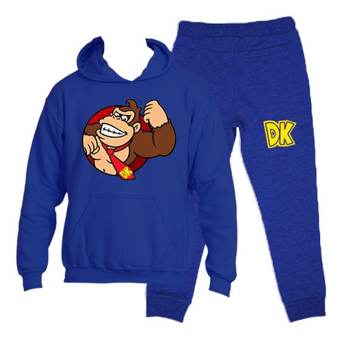 Buzo Conjunto Estampado Donkey Kong Gamer